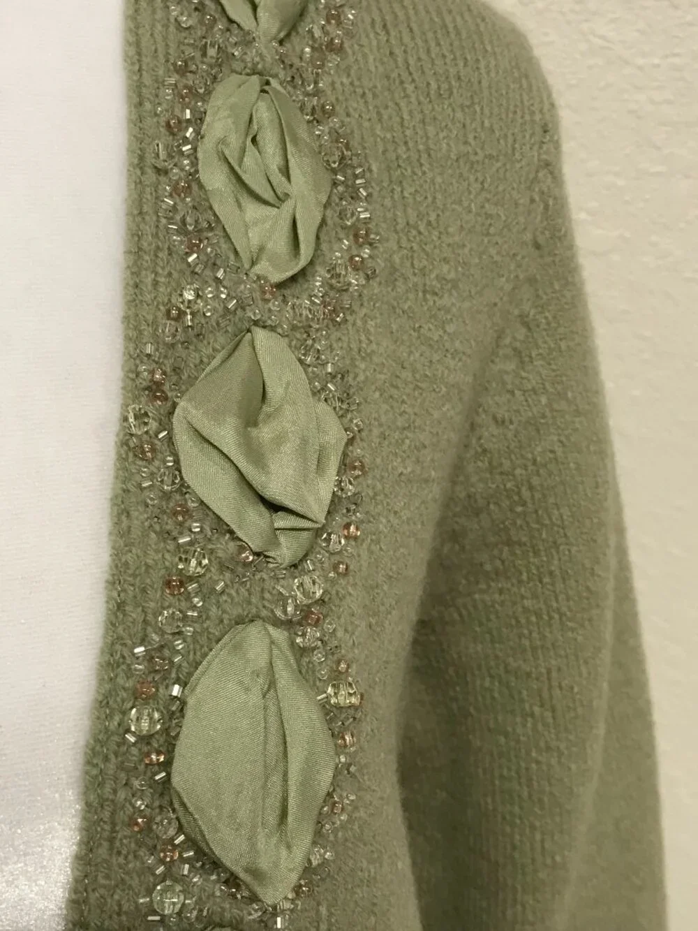 Anthropologie Sleeping on Snow Wool Blend Cardigan Sweater – Size L – NWT